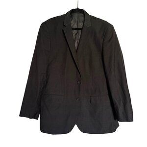 Alain Dupetit Mens Charcoal Blazer 46R/40W Single Breasted Fully Lined Business
